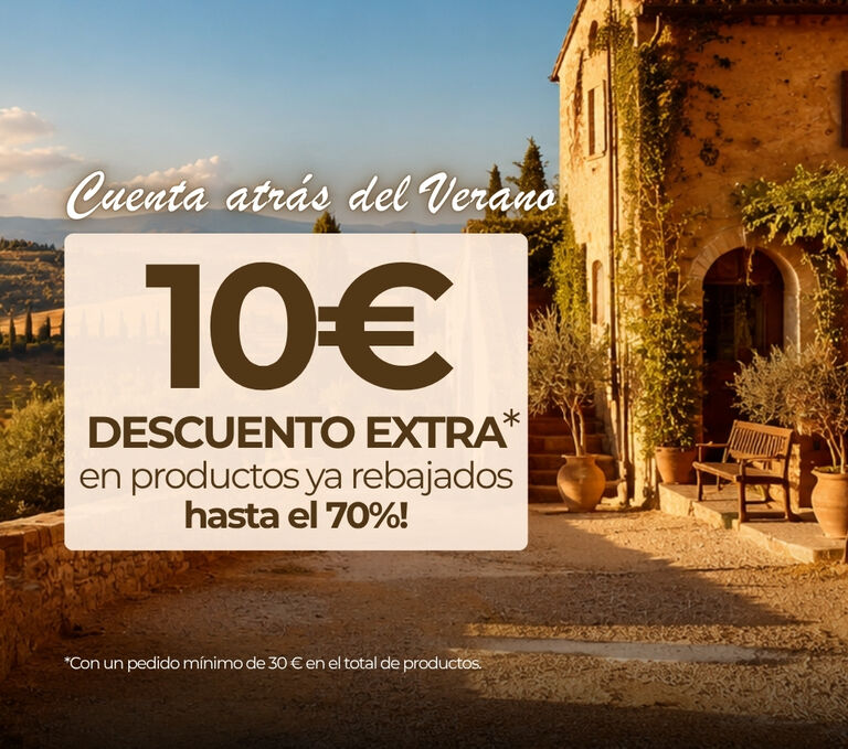 10 EUROS DE DESCUENTO ADICIONAL EN PRODUCTOS QUE YA TIENEN UN DESCUENTO DE HASTA EL 70 %