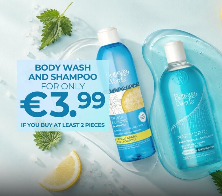 SHOWER GEL AND SHAMPOO FOR ONLY 3.99 IF YOU BUY AT LEAST 2 PRODUCTS