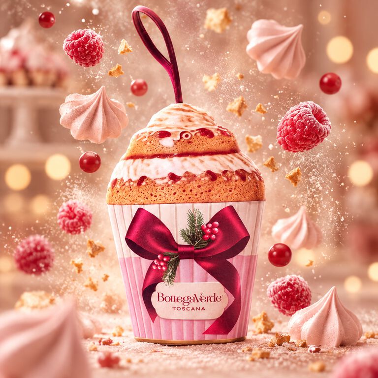 Confezione regalo La Pasticceria Bottega Verde a forma di cupcake