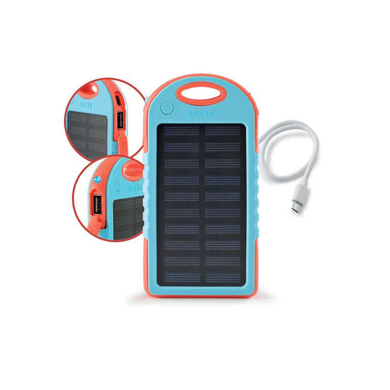 <font color="#CC3B32">Batería portátil solar con carga solar o eléctrica</font>