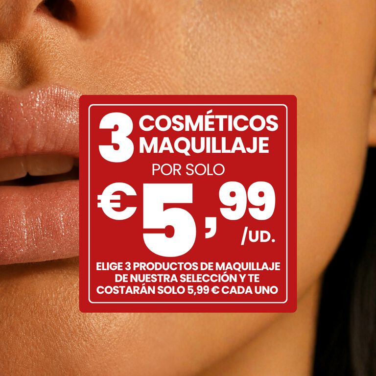 PROMO MAQUILLAJE 3 productos de maquillaje a 5,99 cada uno
