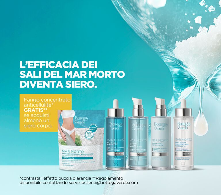 Scopri l'efficacia dei sieri Mar Morto.