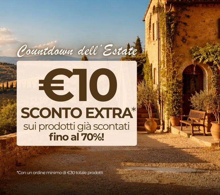 10 EURO SCONTO EXTRA SUI PRODOTTI GIA' SCONTATI FINO A-70%