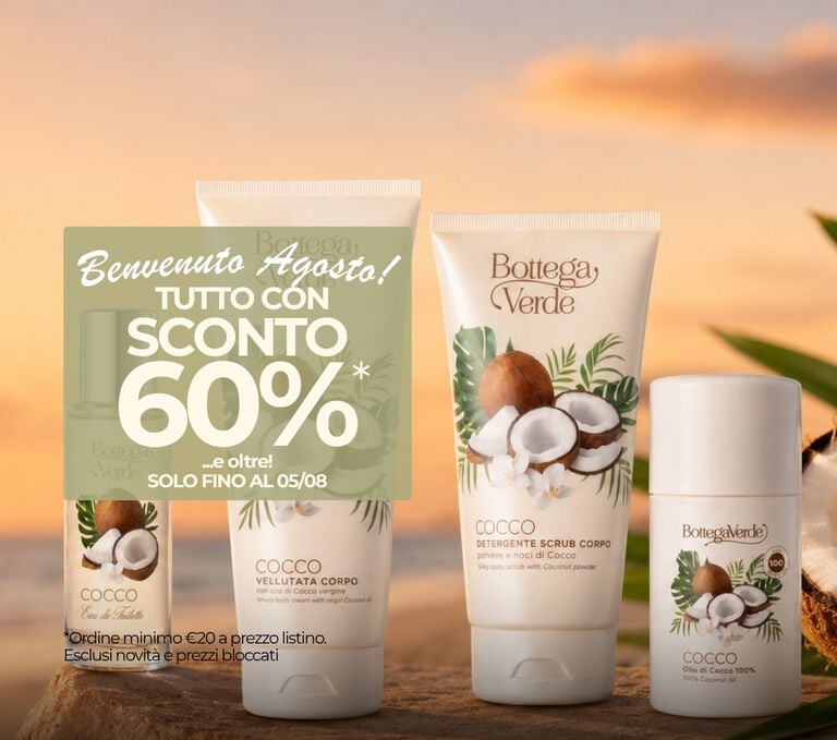 IL MESE DELLE VACANZE SOLO FINO AL 05/08 TUTTO SCONTO 60% E OLTRE* 