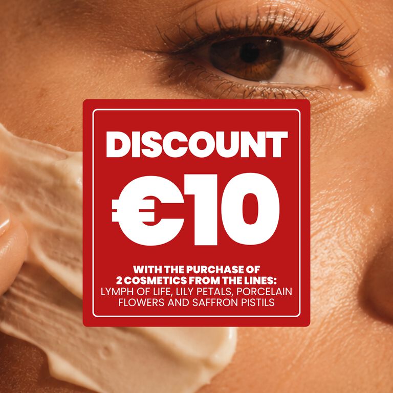 10 EURO DISCOUNT VOUCHER IF YOU BUY 2 PRODUCTS FROM THE GIGLIO, SAFFRON, PORCELAIN FLOWERS, VINE SAP LINES