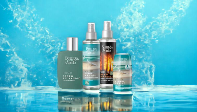Fresh and secure with men's deodorants and Eau de toilette!