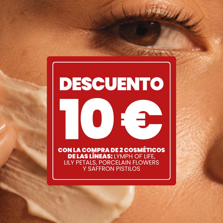 VALE DE DESCUENTO DE 10 EUROS SI COMPRA 2 PRODUCTOS DE LAS L&Iacute;NEAS GIGLIO, AZAFR&Aacute;N, FLORES DE PORCELANA, SAVIA DE VID
