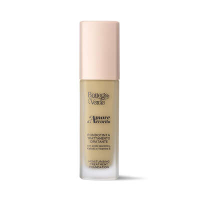 d'Amore d'Accordo - Base de maquillaje de tratamiento hidratante xx horas con una mezcla de ácido Hialurónico, Kakadu y Vitamina E - Efecto natural (xx ml)