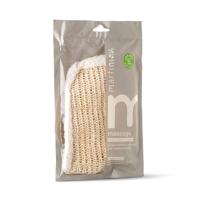 MARTINI - Manopola per massaggio in sisal e cotone