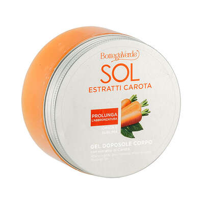 SOL Estratti Carota - Gel aftersun corporal - hidrata y sublima - con extracto de Zanahoria (150 ml) - prolonga el bronceado