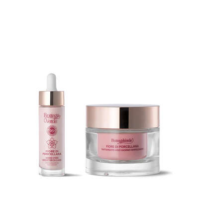 Offerta Fiore di Porcellana - Trattamento viso giorno + Siero viso booster di luce