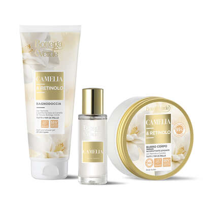 Oferta Camelia - Gel de baño y ducha, Manteca corporal, Eau de toilette