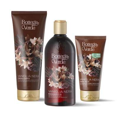 Confezione Vaniglia Nera - Bagnodoccia + Crema mani + Crema corpo