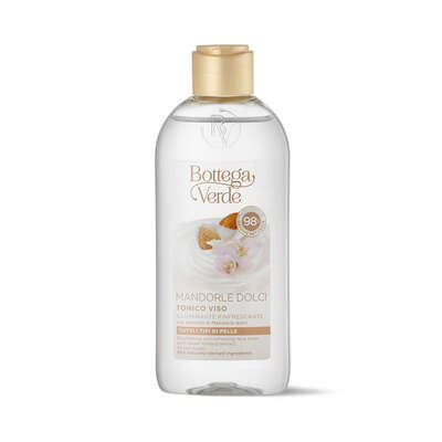 Face toner - illuminating and refreshing - with Sweet almond extract (200 ml) - for all skin types
