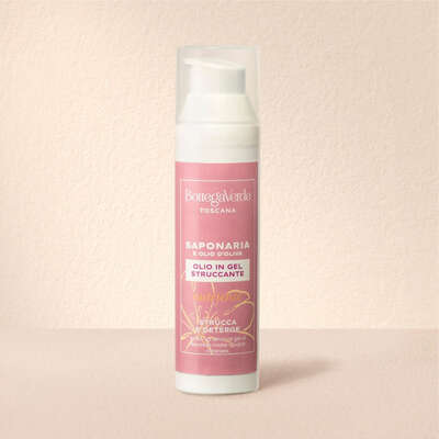 SAPONARIA AND OLIVE OIL - Make-up removal gel oil - removes make-up and cleanses - nourishing (75 ml)