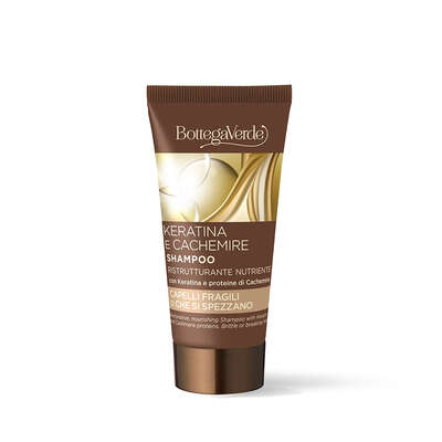 Keratina e Cachemire - Shampoo ristrutturante nutriente - con Keratina e proteine di Cachemire - capelli fragili o che si spezzano