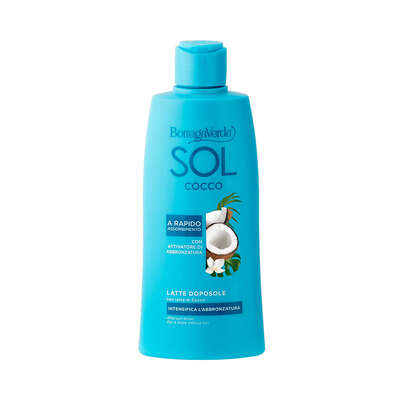 SOL Cocco - Latte doposole - intensifica l'abbronzatura - con latte di Cocco e attivatore dell'abbronzatura (200 ml) - a rapido assorbimento