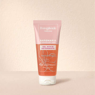 SAPONARIA AND PINK GRAPEFRUIT - Cleansing scrub gel - daily use - renewing (100 ml)