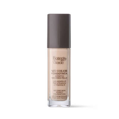 Fondotinta My Color - Second Skin Effect Foundation - with Orange Blossom Extract and Vitamin E (30 ml)