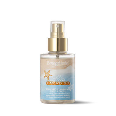 Lido Paradiso - Bruma corporal iluminadora para cuerpo y cabello con notas de Coco y acordes marinos (100 ml)