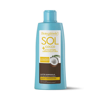 SOL Cocco + Attivatore di abbronzatura - Latte doposole - a rapido assorbimento - con latte di Cocco e Lumipod<TM/> - esalta  l'abbronzatura
