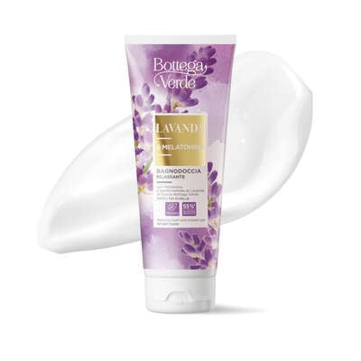Relaxing bath and shower gel - with Melatonin and hyperfermented Lavender extract from Tenuta Bottega Verde (200 ml) - for all skin types