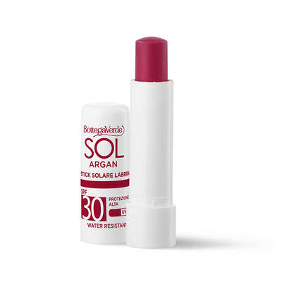 SOL Argan - Sun lip balm stick - toning and protecting - with Argan Oil and Vitamin E - high protection SPF30 (5 ml) - water resistant