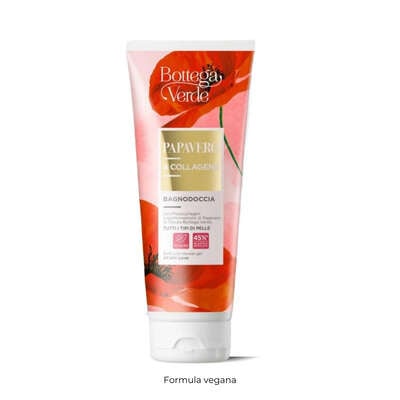 Bath and shower gel - with Phytocollagen and hyperfermented Poppy extract from Tenuta Bottega Verde (200 ml) - all skin types