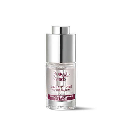 Sublime drops - Shock treatment - global skin renewal in 7 days - 2-PEPTIDE LINFA COMPLEX with Peptides and Vine Sap (10 ml) - fragrance-free