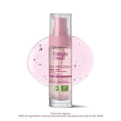 Face serum - moisturizing booster - with hyperfermented Red Grape extract (30 ml) - normal skin