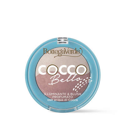 Cocco bello - Iluminador y rubor perfumado con agua de Coco