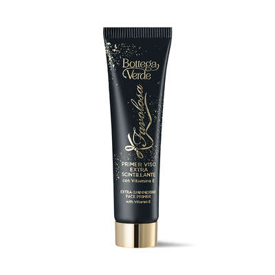 Prebase uniformadora para el rostro, extrabrillante, con Vitamina E (25 ml)