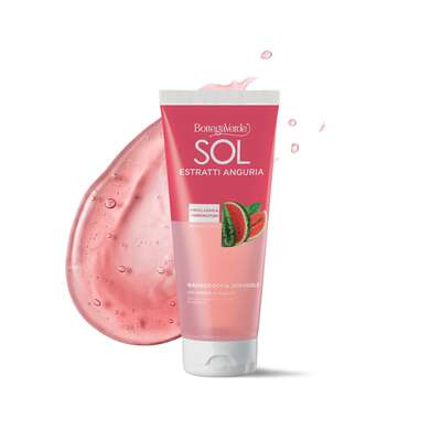 SOL Estratti Anguria - Aftersun bath and shower gel - refreshing - with Watermelon extract (200 ml) - prolongs your tan