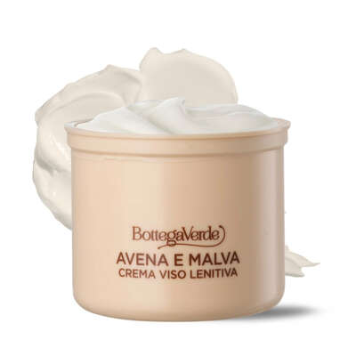 Face cream - refill - soothing and protective - with hyperfermented extracts of Oat and Mallow (50 ml) - delicate or sensitive skin
