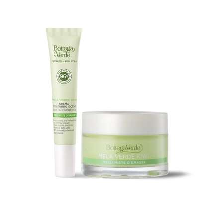 Estratti di bellezza - Crema gel - Mela verde e Kiwi - idrata opacizza - pelli miste o grasse (50 ml) + contorno occhi