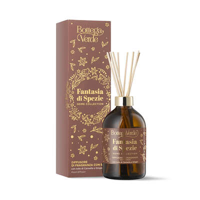 Fantasia di Spezie - Home Collection - Diffusore di fragranza con stick con note di Cannella e Ginger