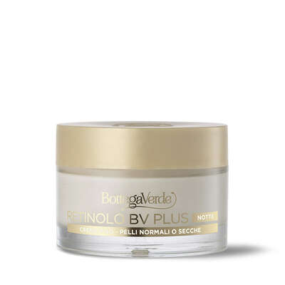 Retinolo Bv Plus - Crema viso notte - antietà, elasticizzante - con Pro-Retinolo e acido laluronico (50 ml) - pelli normali o secche