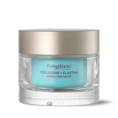 Night face cream - Elasticizing booster - with Phytocollagen and Skinectura (50 ml) - all skin types