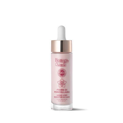 Perfecting system - Glow-boosting face serum - with Plant Ceramides, Acacia Plant Collagen and Porcelainflower (30 ml) - mature skin