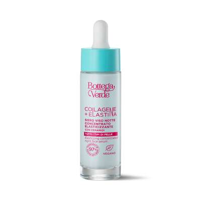 Night serum - concentrated - elasticizing - with Phytocollagen and Skinectura&iquest; (30 ml) - all skin types