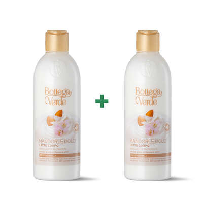 Offer 2 pieces - Body lotion - emollient and nourishing - with Sweet Almond milk and oil (250 ml) - normal skin