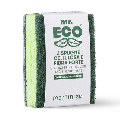 MR. ECO - 2 spugne Cellulosa e Fibra forte