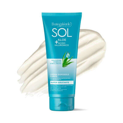 Aftersun body cream - ultra-moisturizing - with hyperfermented Aloe juice and Hyaluronic Acid (200 ml) - 48h* of moisturizing - immediate, lasting moisturizing