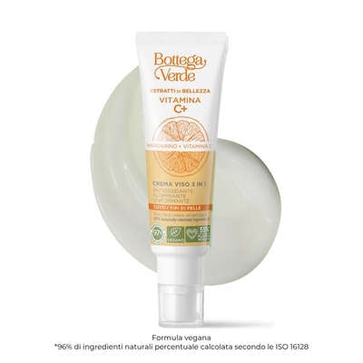 Estratti di bellezza - Vitamina C+ - 3-in-1 face cream - Mandarino + Vitamina C - antioxidant, illuminating, uniforming (50 ml) - all skin types