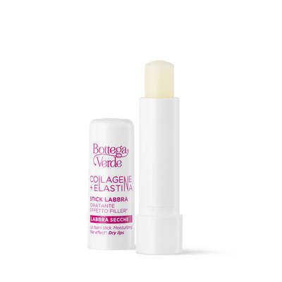 Lip balm stick - Moisturizing and filler effect* - With Hyaluronic Acid and Phytocollagen (5 ml) - Dry lips