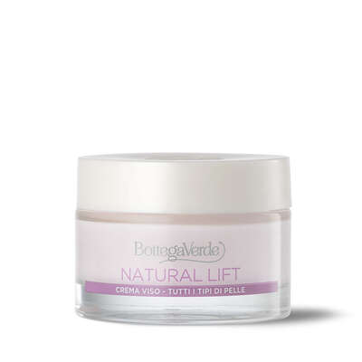 Natural Lift - Crema facial de día primeras arrugas, efecto alisador y antiestrés, con Argireline®, Pluridefence® y extracto de Arándano (50 ml) para todo tipo de piel - edad 30 + Cara - Antiarrugas