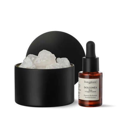 Dolconèa - ROSA E LEGNI PREZIOSI - Diffusore aromatico con cristalli di quarzo