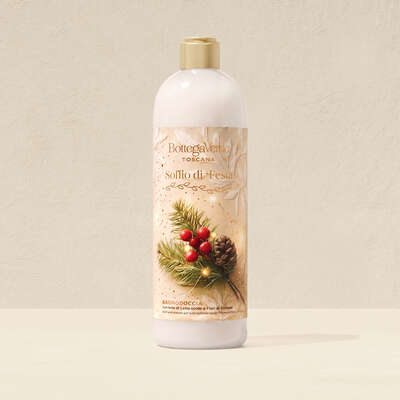 Soffio di Festa - Bath and shower gel with notes of Warm Milk and Cotton Flowers (750 ml)