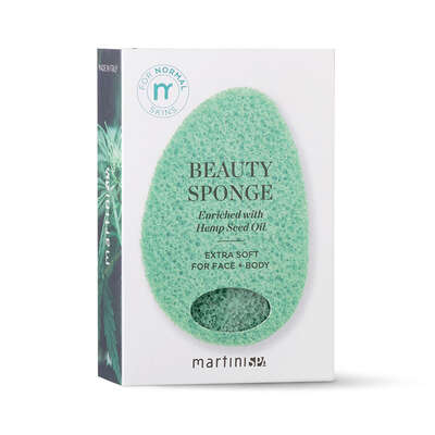 MARTINI - Beauty Sponge extra soft viso e corpo con olio di semi di Canapa
