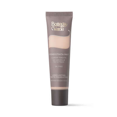 Long-lasting matte foundation with Peach blossom extract (30 ml) - oil free